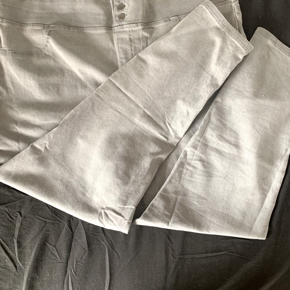Grey Double Button Jegging - Picture 2 of 5